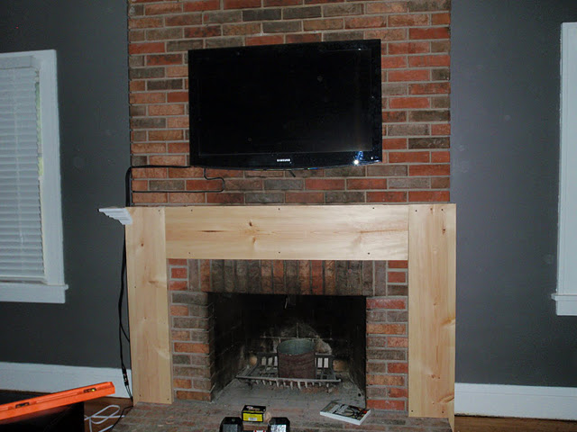how to build wood mantle